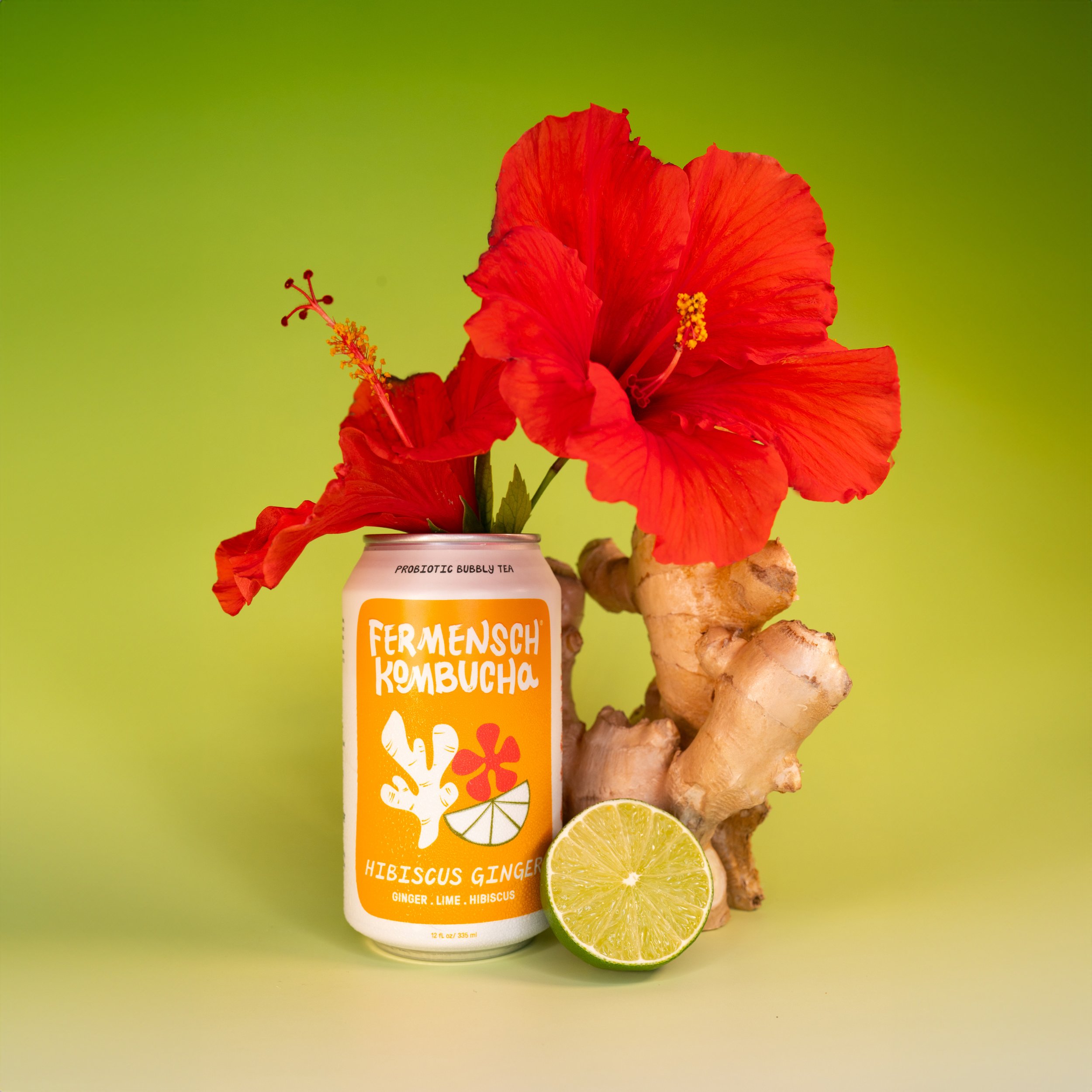 Hibiscus Ginger* Kombucha 12-Pack — Fermensch Kombucha